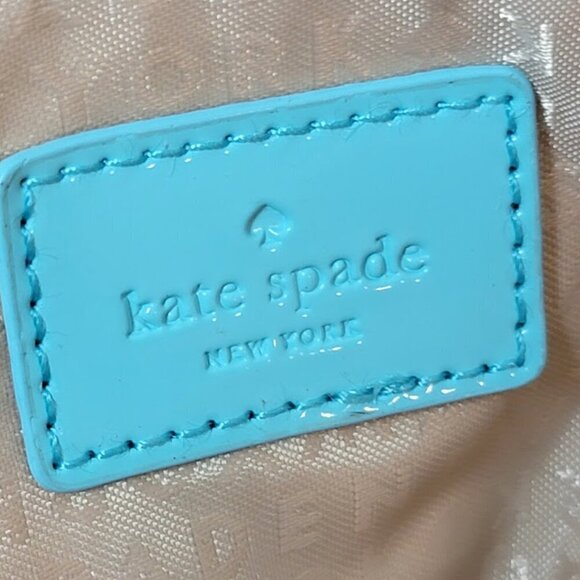 Kate Spade Camilla Teal Blue Tote (think Tiffany's blue) - Great Bag - See notes - Picture 3 of 14